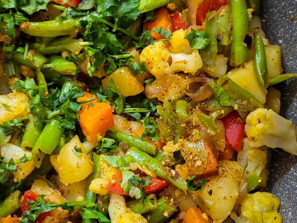 Bangladeshi style mixed veggies